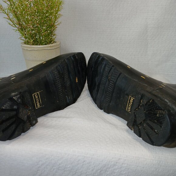 WOMENS   JILEON ANKLE HEIGHT WATERPROOF RUBBER RAIN BOOTS, SIZE 9 - Picture 7 of 7